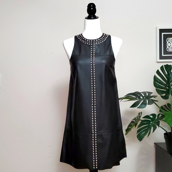 H&M Dresses & Skirts - H&M Premium Gold Label faux Leather Dress